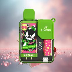 Aivono Aim-Tank 9500 Züge Erdbeer-Wassermelone LCD